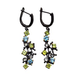 Set din argint cu topaz si peridot - Madammi.ro