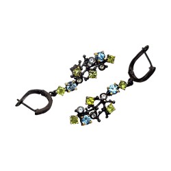 Set din argint cu topaz si peridot - Madammi.ro