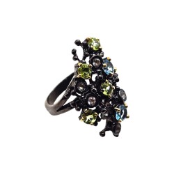 Set din argint cu topaz si peridot - Madammi.ro