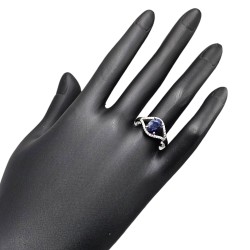 Inel argint cu safir - Madammi.ro
