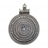 Pandantiv din argint cu aspect vintage - mandala- India - Madammi.ro