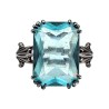 Inel argint cu cubic zirconia albastru - Madammi.ro