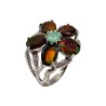 Inel argint cu black opal - Madammi.ro