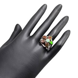 Inel argint cu black opal - Madammi.ro