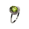 Inel argint cu peridot - Madammi.ro