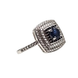 Inel argint cu safir - Madammi.ro