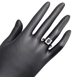 Inel argint cu safir - Madammi.ro