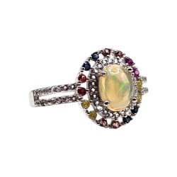 Inel argint cu opal - Madammi.ro