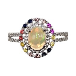 Inel argint cu opal - Madammi.ro