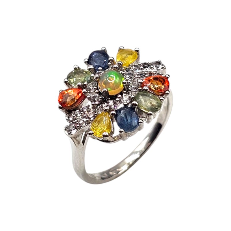Inel argint cu opal si safir - Madammi.ro Inel argint cu opal si safir - Madammi.ro