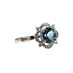Inel argint cu topaz - Madammi.ro