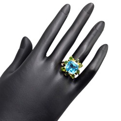 Inel argint cu topaz - Madammi.ro