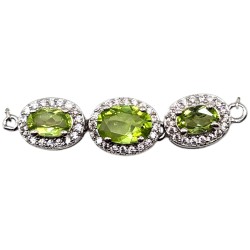 Bratara din argint cu peridot - Madammi.ro
