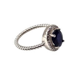 Inel argint cu safir - Madammi.ro