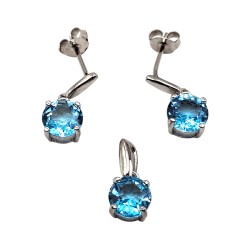 Set din argint cu topaz - Madammi.ro