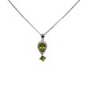 Colier argint cu montura de peridot - Madammi.ro