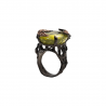 Inel argint cu cuart lemon 28ct - Madammi.ro