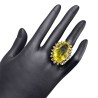 Inel din argint cu cuart lemon 45ct - Madammi.ro