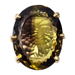 Inel argint cu cuart lemon 43ct - Madammi.ro