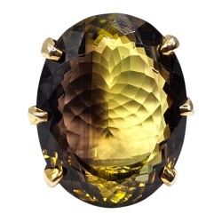Inel argint cu cuart lemon 43ct - Madammi.ro