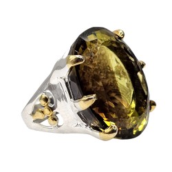 Inel argint cu cuart lemon 43ct - Madammi.ro