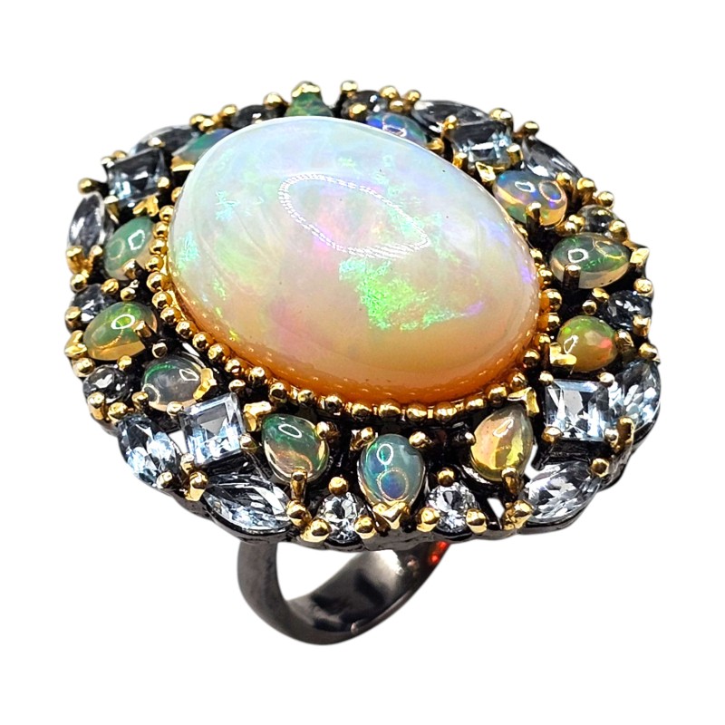 Inel argint cu opal - Madammi.ro