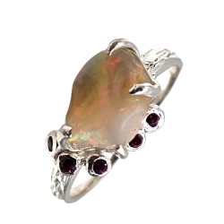 Inel argint cu opal - Madammi.ro