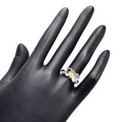 Inel argint cu topaz - Madammi.ro