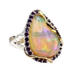 Inel argint cu opal - Madammi.ro
