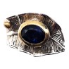 Inel din argint cu cubic zirconia albastru- Madammi.ro