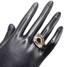 Inel din argint cu cubic zirconia albastru- Madammi.ro