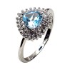 Inel din argint cu sky blue topaz  - Madammi.ro