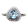 Inel din argint cu sky blue topaz  - Madammi.ro