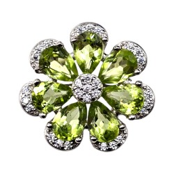 Inel argint cu peridot - Madammi.ro