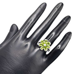 Inel argint cu peridot - Madammi.ro