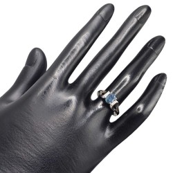 Inel argint cu safir - Madammi.ro