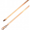 Lantisor argint aurit plat - placat aur rose 14K - model sarpe - model unisex - Madammi.ro