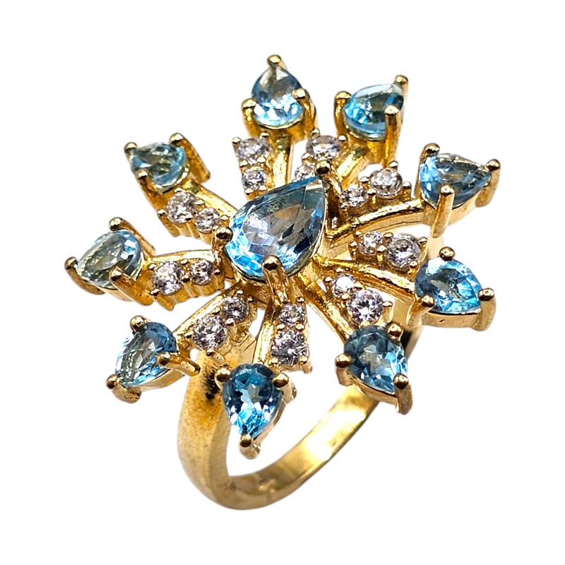 Inel argint cu topaz - Madammi.ro