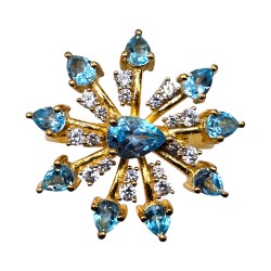 Inel argint cu topaz - Madammi.ro
