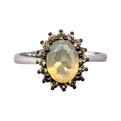 Inel argint cu opal - Madammi.ro