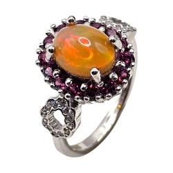 Inel argint cu opal - Madammi.ro