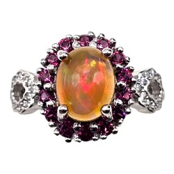 Inel argint cu opal - Madammi.ro