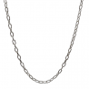 Lantisor argint cu zale ovale - unisex - Madammi.ro