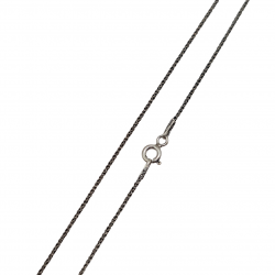 Lantisor argint cu patina - antichizat - Italia - de la Madammi