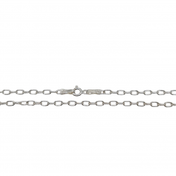 Lantisor argint cu zale ovale - unisex - Madammi.ro