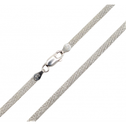Lantisor argint, plat - model sarpe structurat - Madammi.ro