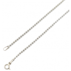 Lantisor argint cu bilute - unisex - Italia - Madammi.ro