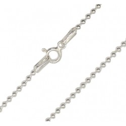 Lantisor argint cu bilute - unisex - Italia - Madammi.ro