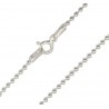 Lantisor argint cu bilute - unisex - Italia - Madammi.ro