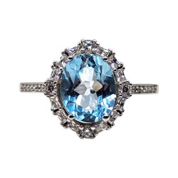 Inel argint cu topaz - Madammi.ro